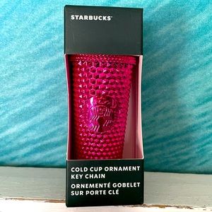 Rose Gold Starbucks Tumbler Keychain